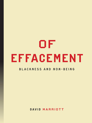 cover image of Of Effacement